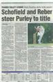 Reading Evening Post - Title winning headline